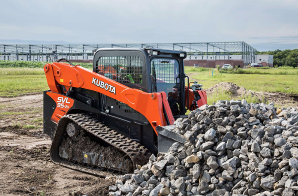 Kubota SVL75-3 operator cab and sliding front door
