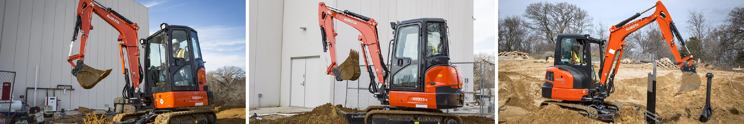 Kubota KX033-4 Angle Blade Compact Excavator For Sale Near Springdale, AR