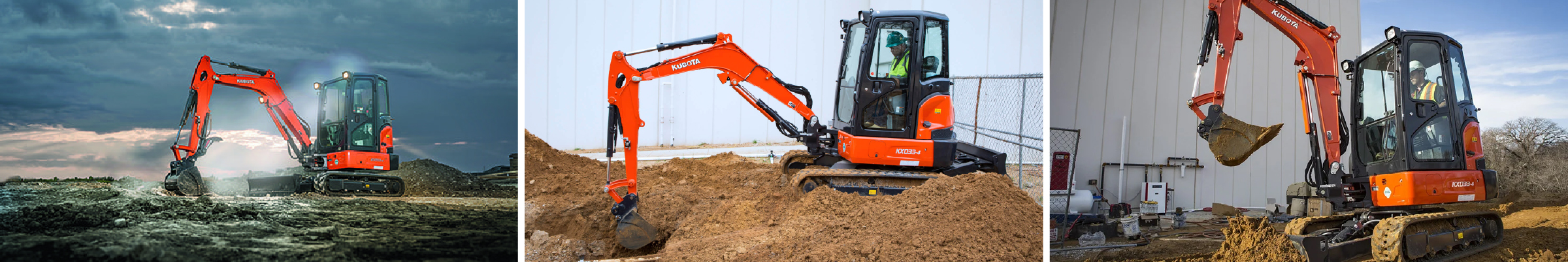 Kubota KX033-4 Angle Blade Compact Excavator For Sale Near Springdale, AR
